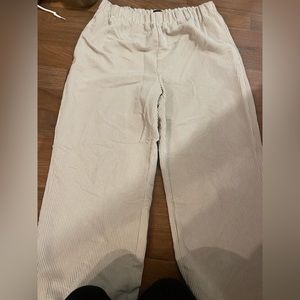 Nude corduroy lounge/loose pants from urban outfitters (BDG). Size large.